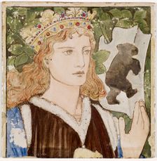 Beauty and the Beast - The Prince, formerly the Beast, 1863-64. Creators: Kate Faulkner, Lucy Faulkner
