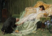 Beauty cult - The pedicure, 1903. Creator: Clementz, Hermann (1852-1930)