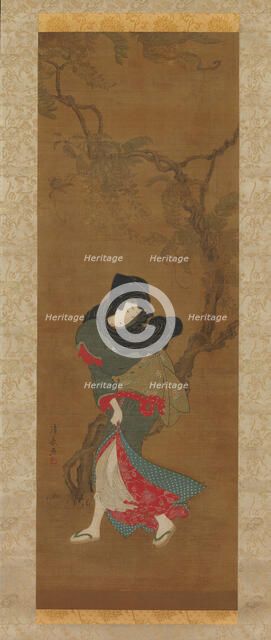 Beauty in Summer Breeze, 18th century. Creator: Torii Kiyonaga.