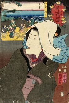 Beauty in Wind: Totto yakutae, 1852. Creator: Utagawa Kuniyoshi