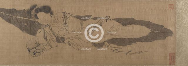 Beauty Sleeping on a Banana Leaf. Creator: Tang Yin.