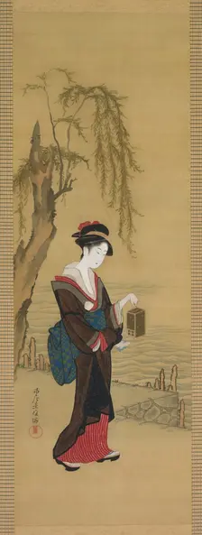 Beauty with Fireflies, early 1800s. Creator: Unknown