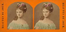 Beautes Du Jour., 1880s. Creator: E. Linde