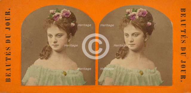 Beautes Du Jour., 1880s. Creator: E. Linde.