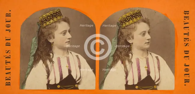 Beautes Du Jour., 1880s. Creator: E. Linde.