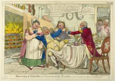 Beauties of Grease [altered to] Greece — or — Luxuries of the Kremlin. Vide Brighton Vagaries..., c. Creator: Isaac Robert Cruikshank