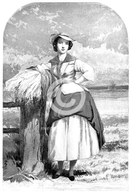 Beauties of England and Wales - "A Reaper", Worcestershire - by J. Absolon - exhibited in the New Wa Creator: Unknown.