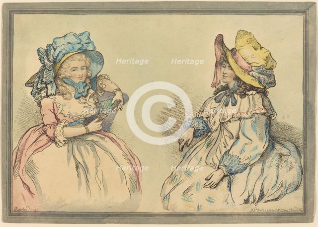 Beauties, published 1792. Creator: Thomas Rowlandson.