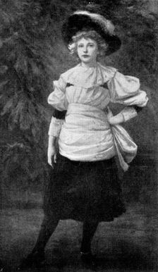 Beautiful Children at the Grafton Gallery: Kate Serjeantson at Thirteen - Phil R. Morris, 1895. Creator: George Meisenbach