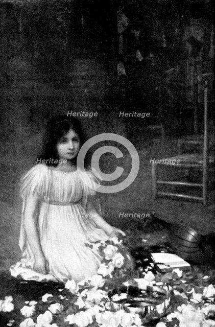 Beautiful Children at the Grafton Gallery: Mignon - W. R. Symonds, 1895. Creator: George Meisenbach.