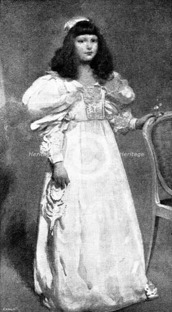 Beautiful Children at the Grafton Gallery: Muriel Wylie Hill - E. A. Walton, A.R.S.A., 1895. Creator: George Meisenbach.