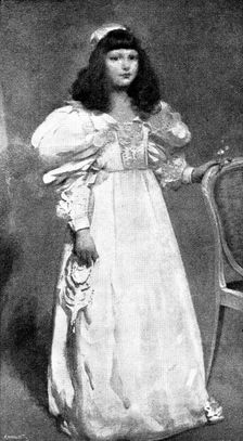 Beautiful Children at the Grafton Gallery: Muriel Wylie Hill - E. A. Walton, A.R.S.A., 1895. Creator: George Meisenbach