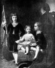 Beautiful Children at the Grafton Gallery: Prince Albert Victor, Princess Louise...C. Bauerle, 1895. Creator: Unknown