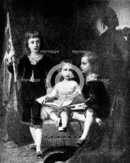 Beautiful Children at the Grafton Gallery: Prince Albert Victor, Princess Louise...C. Bauerle, 1895. Creator: Unknown.