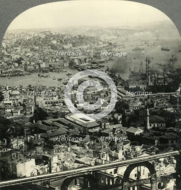 'Beautiful Istanbul, a City of Two Continents - Asia in Distance to the Northeast (Right)', c1930s. Creator: Unknown.