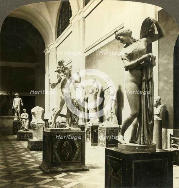 'Beautiful Venus of Gallipede, gallery of ancient statues Museum, Naples, Italy', c1909. Creator: Unknown.