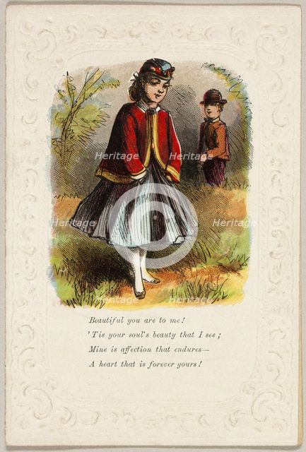Beautiful You Are to Me (Valentine), 1860/69. Creator: Unknown.