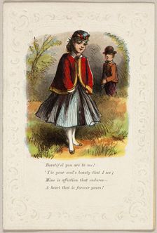 Beautiful You Are to Me (Valentine), 1860/69. Creator: Unknown