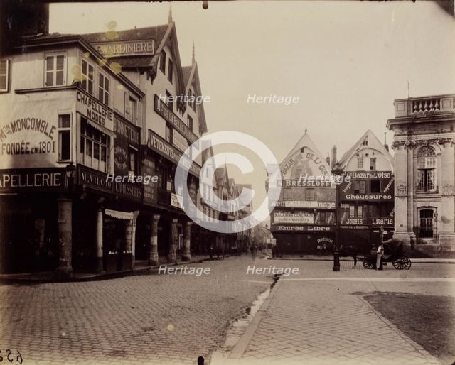 Beauvais-Cour. Place Hotel de Ville, between late 19th and early 20th century. Creator: Eugene Atget.