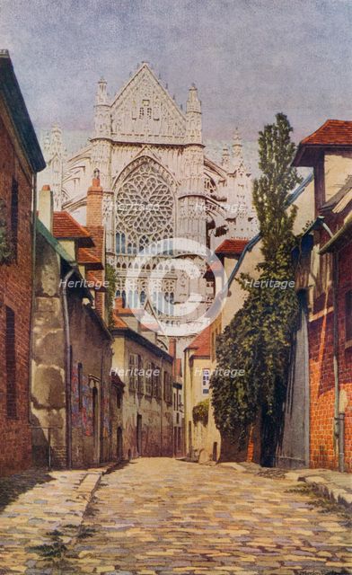 'Beauvais Cathedral', c20th century (1933).  Artist: Herbert Gordon Warlow.