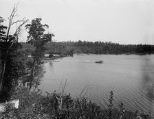 Beaver Dam Lake, Wis., Camp Dixon, distant view, c1890. Creator: Unknown