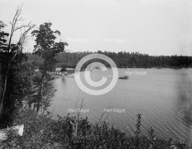 Beaver Dam Lake, Wis., Camp Dixon, distant view, c1890. Creator: Unknown.