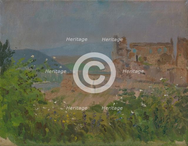 Beckov Castle, 1880-1885. Creator: Ladislav Mednyanszky.