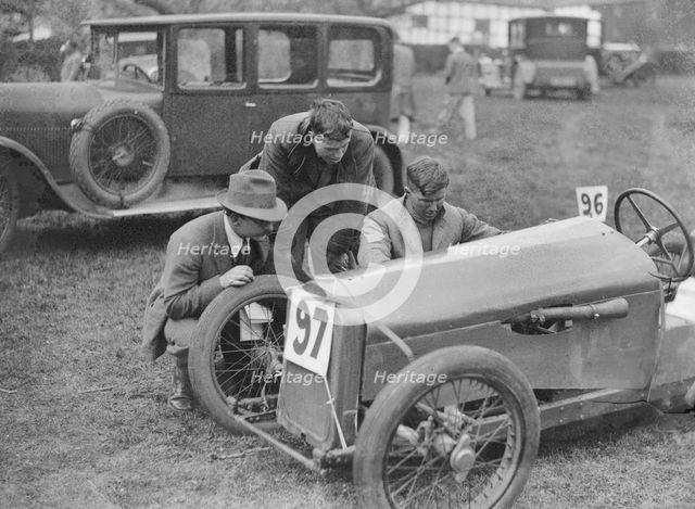 Becke Special car at the Shelsley Walsh Amateur Hillclimb, Worcestershire, 1929. Artist: Bill Brunell.