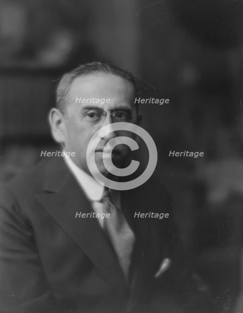 Beck, Martin, Mr., portrait photograph, 1916 May 9. Creator: Arnold Genthe.