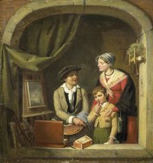 Becoming a Painter 1825-1827. Creator: Jean-Baptiste Van Eycken