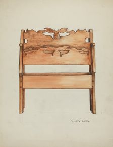 Bed, 1935/1942. Creator: Juanita Lantz