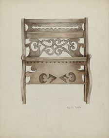 Bed, 1935/1942. Creator: Juanita Lantz