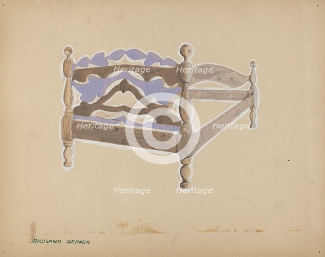 Bed, 1935/1942. Creator: Reimer, Richard.