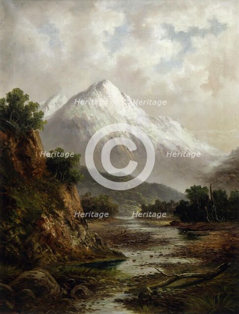 Bed of the Waimakariri River, (c1900s). Creator: Thomas Reginald Attwood.