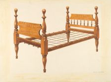 Bed: Bishop Hill, c. 1936. Creator: Archie Thompson