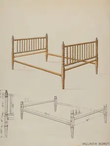 Bed, c. 1936. Creator: Wellington Blewett