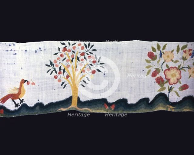Bed Curtain and Valance, United States, 1750/1800. Creator: Unknown.