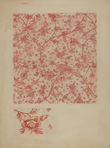 Bed Curtain, c. 1941. Creator: Alice Braun