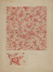 Bed Curtain, c. 1941. Creator: Alice Braun