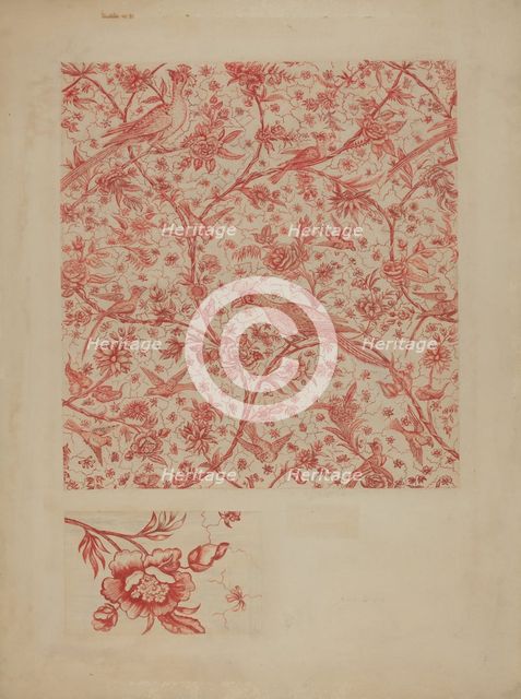 Bed Curtain, c. 1941. Creator: Alice Braun.