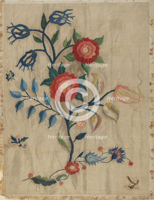 Bed Canopy Detail, c. 1937. Creator: Mildred E Bent.