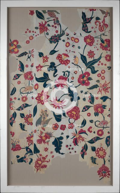 Bed Cover or Wall Hanging, India, 17th century. Creator: Unknown.