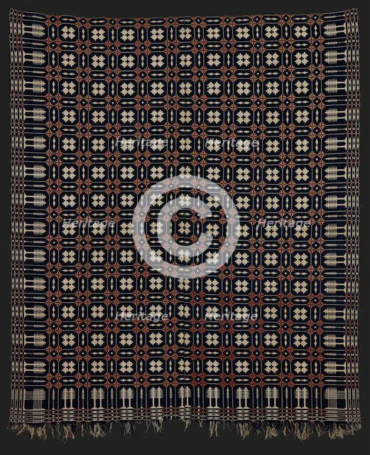 Bed Cover (Coverlet), 1800-1850. Creator: Unknown.