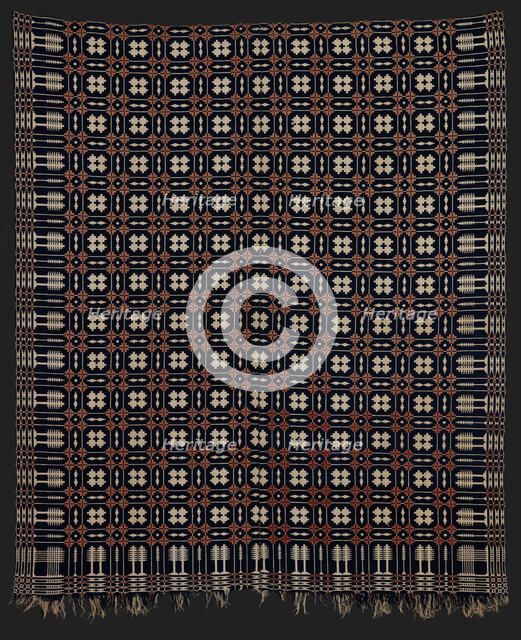 Bed Cover (Coverlet), 1800-1850. Creator: Unknown.
