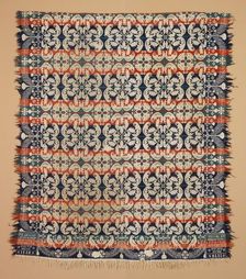 Bed Cover (Coverlet), 1850. Creators: Daniel Fisher, Levi Fisher