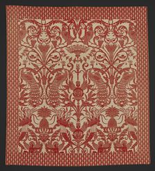 Bed Cover (Coverlet), about 1880. Creator: Unknown