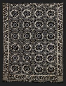 Bed Cover (Jacquard Coverlet), 1842. Creator: Cockefair Mill