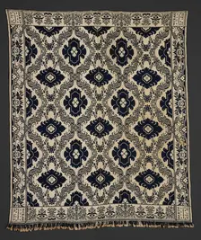 Bed Cover (Jacquard Coverlet), 1858. Creator: William Craig Sr.