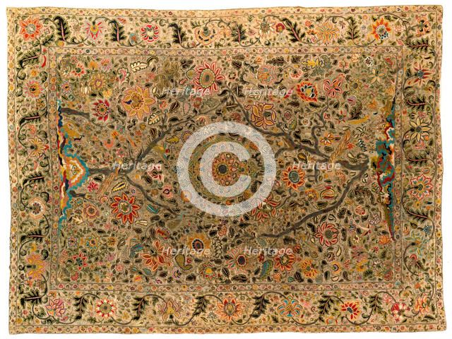 Bed Cover (Palampore), 1800-1850. Creator: Unknown.