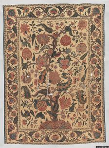 Bed Cover (Palampore), India, 18th century. Creator: Unknown